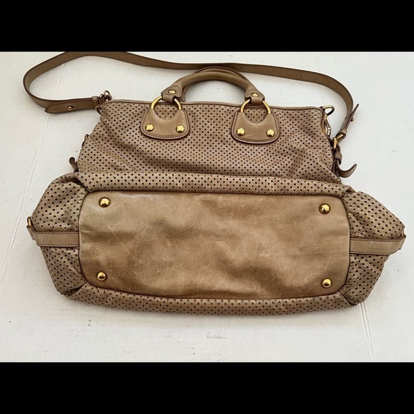 Miu Miu Perforated Leather Large Tote Bag / DAME - Picture 7 of 8